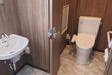 中央式場のトイレ